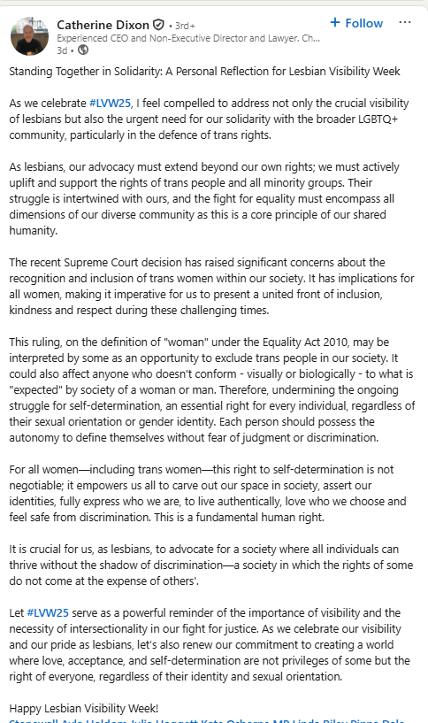 Blimey, this is the Chair of #Stonewall talking about the #SupremeCourt which seems a little foolish given the imminent Stonewall vs Bailey appeal, and the recent victory by <a href="/AllianceLGB/">LGB Alliance</a> who intervened in the victorious case of <a href="/ForWomenScot/">For Women Scotland</a>