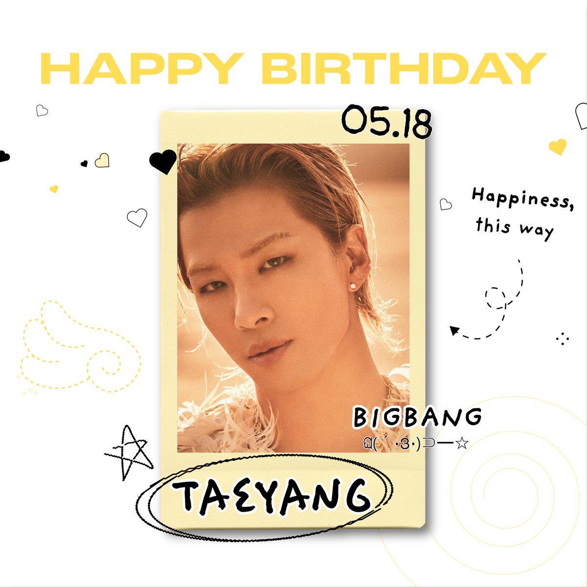 🎉2025.05.18
🎂Happy Birthday #TAEYANG🎂

#HAPPY_BIRTHDAY_TAEYANG
#HAPPY_TAEYANG_DAY

<a href="/Realtaeyang/">TAEYANG</a> <a href="/YG_GlobalVIP/">BIGBANG GLOBAL VIP</a>
#BIGBANG #DongYoungbae #VIP #BAEBAE #STARPLAY