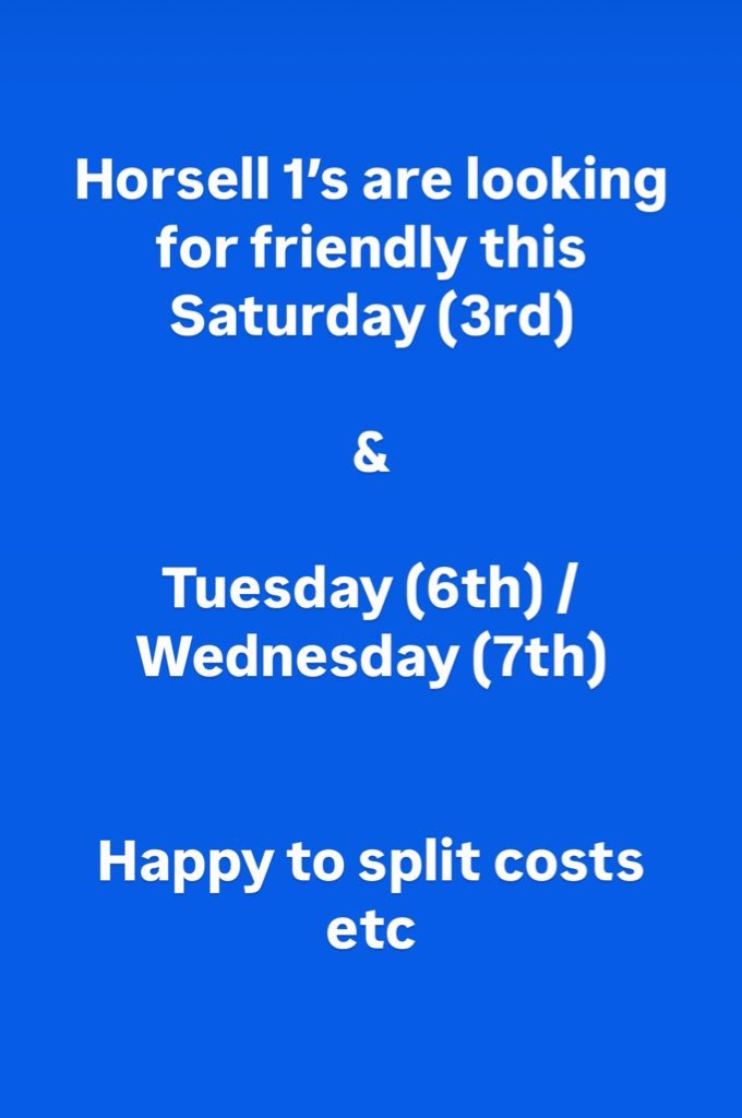 FRIENDLY NEEDED!

Please reach out if you could play in a friendly on the below dates. 

Based in Woking, Surrey - happy to travel &amp; split costs but can also host