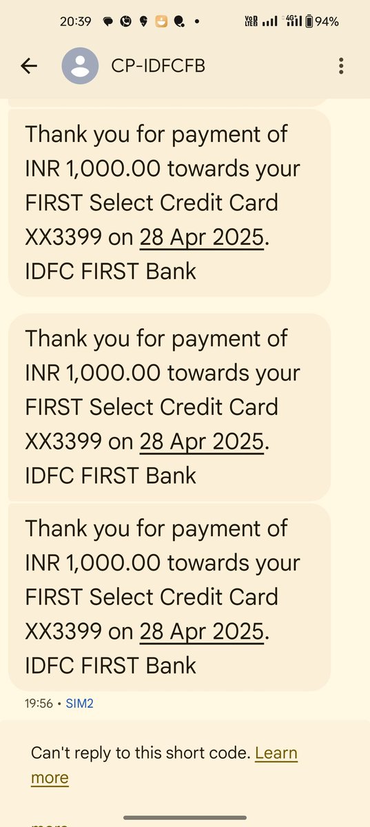 LPoundkar76228's tweet photo. @IDFCFIRSTBank @RBI @FinMinIndia 🚨FRAUD ALERT! 🚨ILLEGALLY FUNDED ₹8470/- into my Credit Loan https://t.co/hmtwfFsUXr.xx3399 2nd time without my authorization! Who approved this? Why is my financial security being violated? https://t.co/fXZXglkwr2