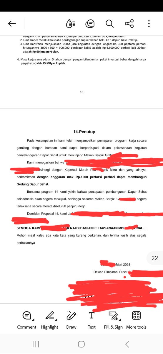 kafiradikalis's tweet photo. ...Ada 1 ormas (leader'y pensyunan tengtara) yg dipercaya pegang 300 titik lokasi mbg dgn jumlah 1jt sizwa.

Baca dokumen proposal'y secara seksama bikin geleng2 kepala.

Proposal yg buruk tp lolos.

Gw spill dulu 4 lembar.

Kalo masih antusias gw share lagi.

*RIP EYD*... (``,) https://t.co/ekbhkAJJ4V