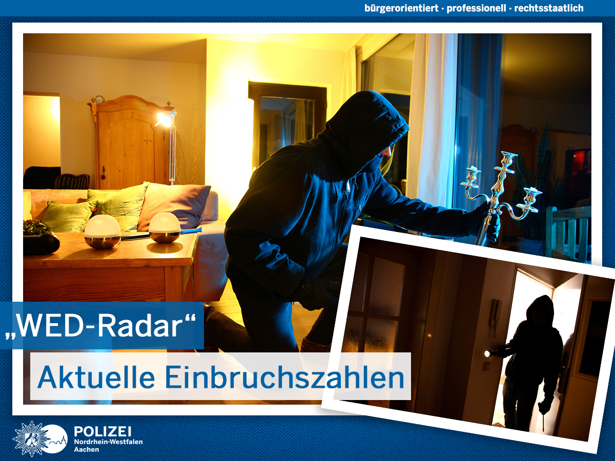 ▪▪▪ Aktueller Wohnungseinbruchsradar ▪▪▪
 
Zur Kartenübersicht: fcld.ly/o23a7ks 
„Wohnung sichern, aufmerksam sein, „110“ wählen!“
 
Allgemeine #Präventionstipps finden Sie hier: fcld.ly/ra3b4v1 
 
Ihre #Polizei #Aachen