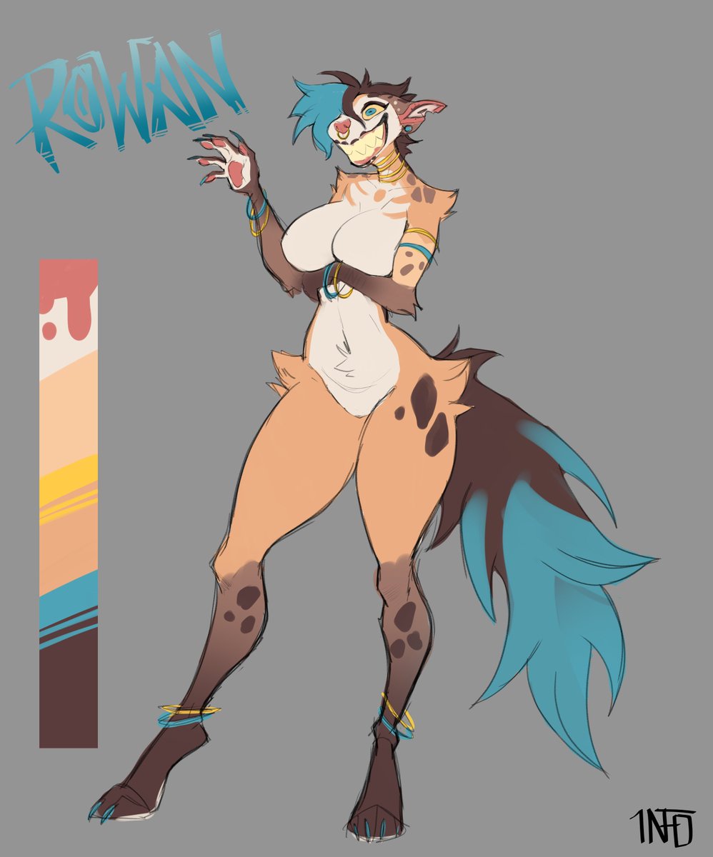 1nf0art's tweet photo. My new hyena oc "Rowan" https://t.co/ag9wLLFQp2