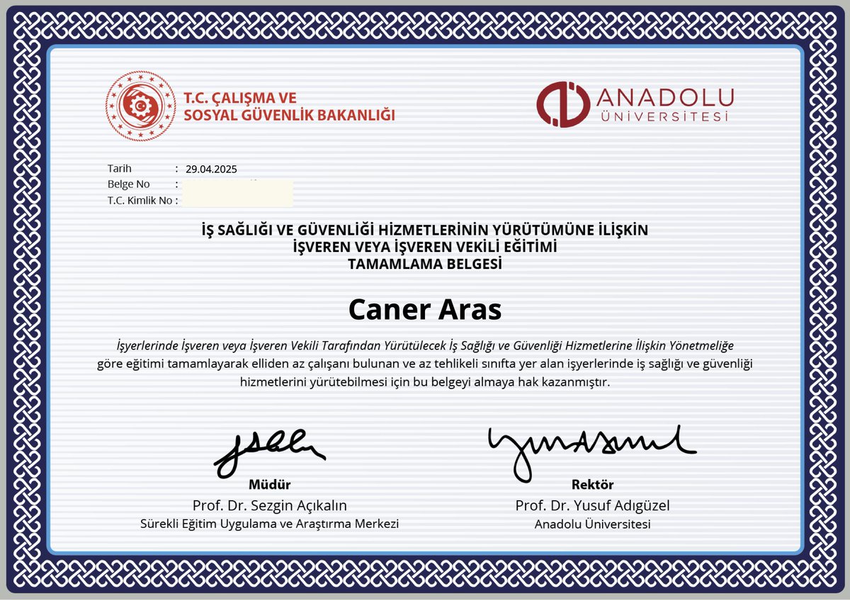 Evden çalışıyoruz. Eşimi işe alabilmek için İş Sağlığı Güvenliği sertifikası aldım bugün. 

Türkiye simülasyonunda sıradan bir gün.