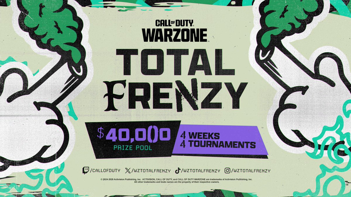 Tony White (@tony_wh1te) on Twitter photo Locked in with the boys for a month of <a href="/WzTotalFrenzy/">Call of Duty: Warzone Total Frenzy</a>!
1st games start tonight at 8PM BST 🔥 Locked in with the boys for a month of <a href="/WzTotalFrenzy/">Call of Duty: Warzone Total Frenzy</a>!
1st games start tonight at 8PM BST 🔥