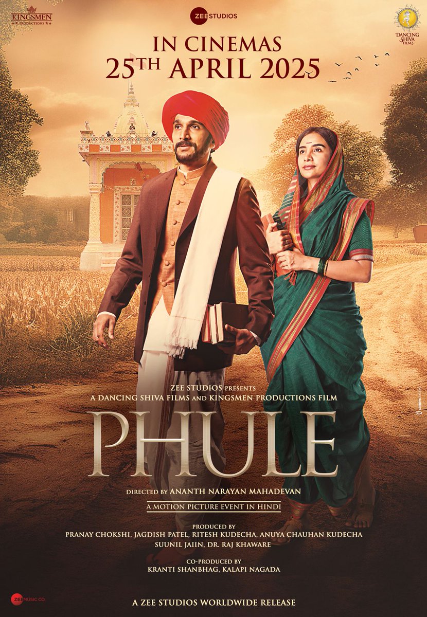 girishjohar's tweet photo. No BOGO...
No paid reviews...
No tkt feeding...
SIMPLY POWER OF CONTENT & LOVE OF AUDIENCES 
In today's times, seeing "geniune" Monday BO more than Friday BO, is simply remarkable... And #Phule proves all this...as we march ahead into people's hearts 💫🎉🎥😎🥂💪🏼💕🍿💣🎟️🍾🎈
#BoxOffice
#BackToMovies #BackToCinemas
#BOTracking @pratikg80 @Patralekhaa9 @ananthmahadevan @riteshkudecha @anuyachauhan @ZeeStudios_ @KalapiNagada