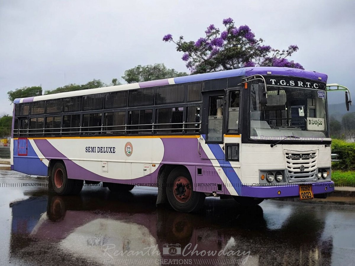 rc_revanth's tweet photo. Hyderabad <> Suryapet 🚍 Semi-Deluxe
🤍💙💜🤍💜💙🤍💜💙🤍💜💙
TG 29Z 0023 of Suryapet depot
#TGSRTC #Telangana #Suryapet #SemiDeluxe #Hyderabad #SupportPublictransport #LoveofZ https://t.co/OXKLptCUbS
