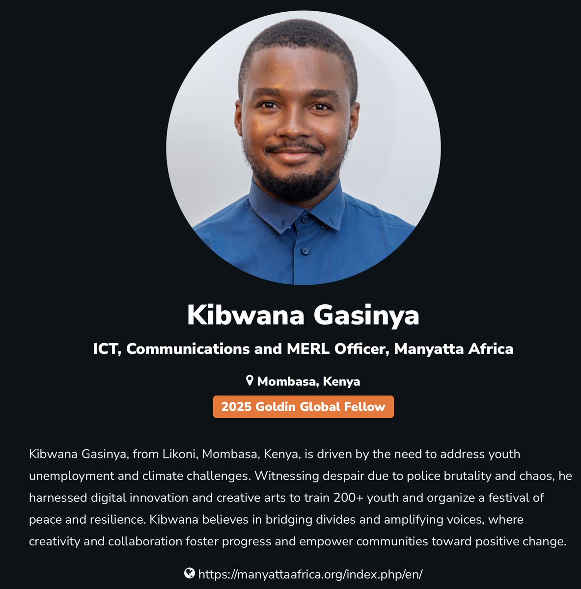 "I’ve realized peace isn’t just about stopping violence; it’s about creating opportunities for people to thrive. Peace isn’t achieved alone—it’s built together, step by step." ~ <a href="/KibwanaAli4/">Kibwana Ali Gasinya</a>, <a href="/YEEPAlumniKenya/">YEEP Alumni Kenya</a>.
