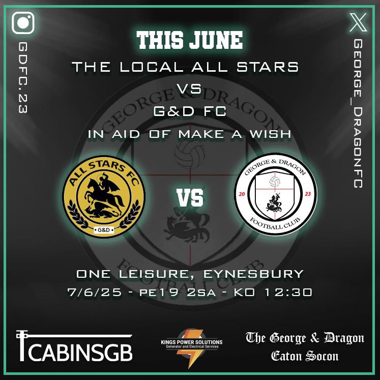 We are back.

G&amp;D vs the All Stars.

This time in aid of <a href="/MakeAWishUK/">Make-A-Wish UK</a>