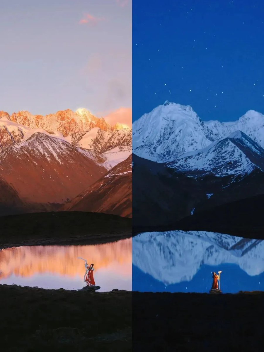 GanziChina's tweet image. Ganzi Road Trip: May Day Special 
Sixth stop: Muyacuo Lake
📍Yalong Village, Jagenba Township, Kangding 
Gongga reflections + "blue ice" lake + sunlit mountains—absolutely breathtaking!
#GanziGuide #SpringTrip #Travel #China #Holiday #MayDay #LaborDay #roadTrip