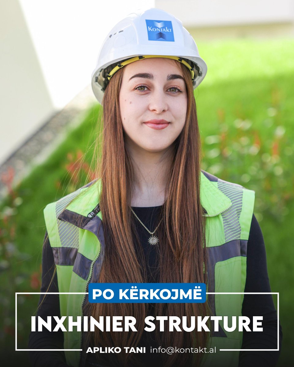 Gesard Kontakt Al (@gesard6) on Twitter photo JEMI DUKE PUNËSUAR!👷🏻👷🏻♀️
Pozicioni vakant:
- Inxhinier/e Strukture 🚧
Aplikoni tani duke dërguar CV tuaj në:
📧 info@kontakt.al
#wearehiring #kontakt #ndryshe #engineer #construction JEMI DUKE PUNËSUAR!👷🏻👷🏻♀️
Pozicioni vakant:
- Inxhinier/e Strukture 🚧
Aplikoni tani duke dërguar CV tuaj në:
📧 info@kontakt.al
#wearehiring #kontakt #ndryshe #engineer #construction