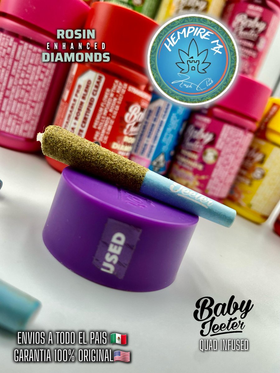 HempireMx420's tweet image. Nuevos #BabyJeeters #QUAD #Infused #Prerolls #LiveResin #THCA #Diamonds #CannabisOil #Kief 😎
Estan 100 de 10 👌
Pregunta por nuestro menu actualizado por aqui!! 👇
wa.me/523317382565?t…
