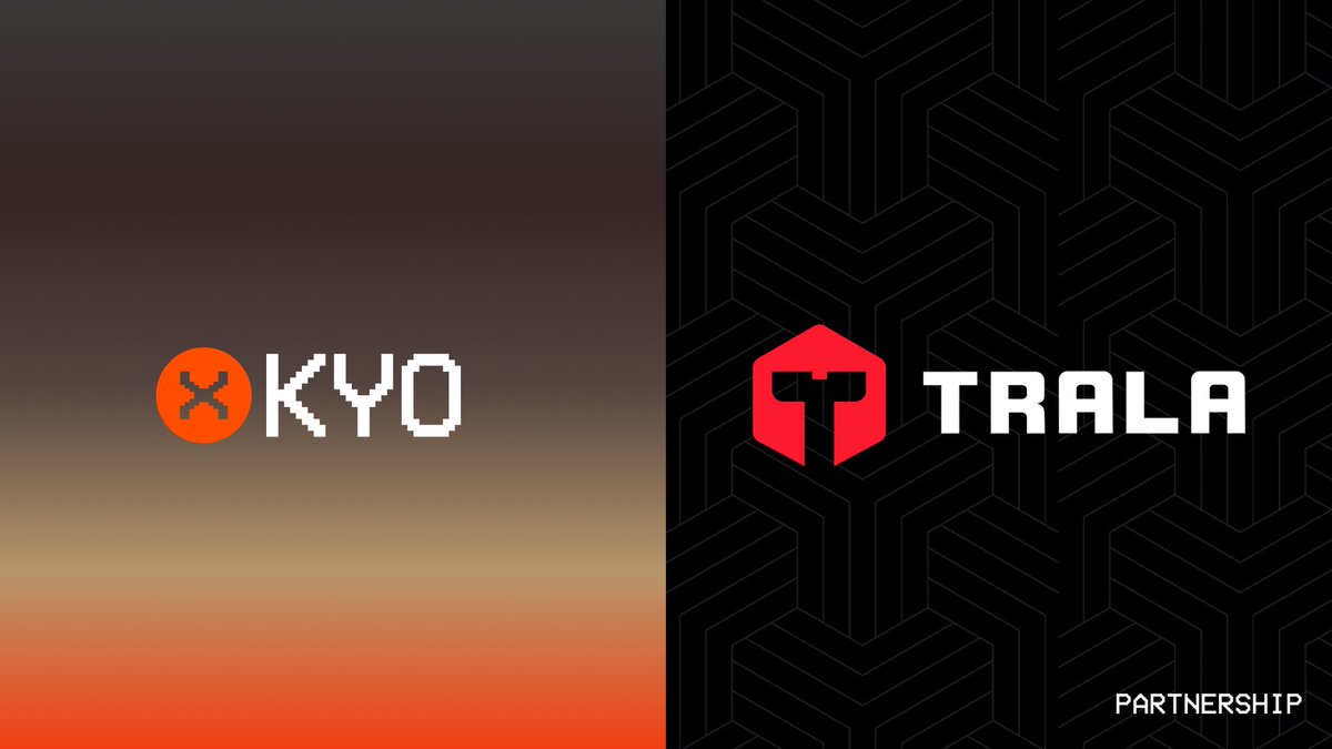 🤝 Kyo Finance joins forces with <a href="/TRALA_Official/">TRALA</a> on @Soneium! 🥳

TRALA, a leading Web3 gaming platform with a track record of AAA hits like FreeStyle and Gunship Battle, has expanded into Soneium and Kyo Finance is proud to stand as their official DEX partner

Together, we'll