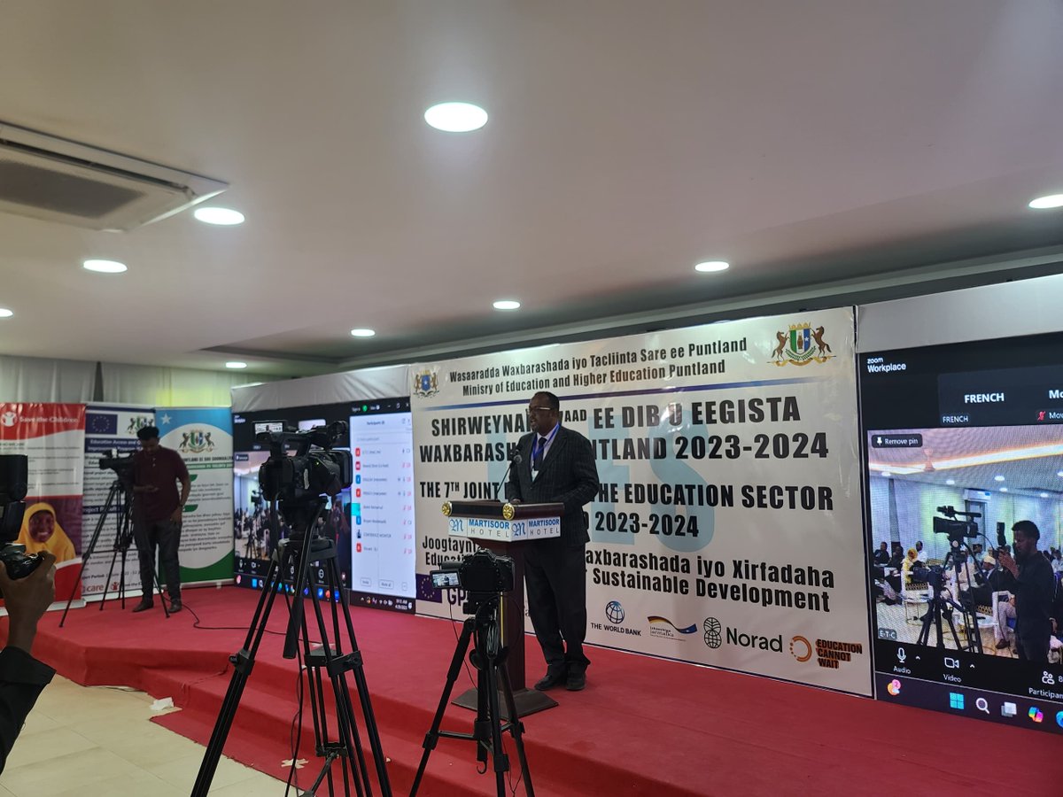 Delivering remarks at the official opening of the #7thJIRESPuntland, <a href="/caresom/">CARE International Som</a> Deputy CD, Abdifarhan Gure highlighted CARE's commitment to supporting the education sector in Puntland having investedUSD 22 million across all sectors supporting the Puntland gvt..."