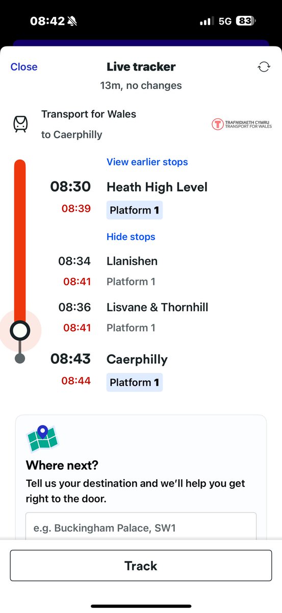 kellyladd78's tweet photo. @tfwrail how can you just drop a stop (Heath High Level) 8.30am to Caerphilly with people waiting just because you are running 9 minutes late this is disgraceful , it’s clearly included in the stops below ?? https://t.co/LZlkwVelaD