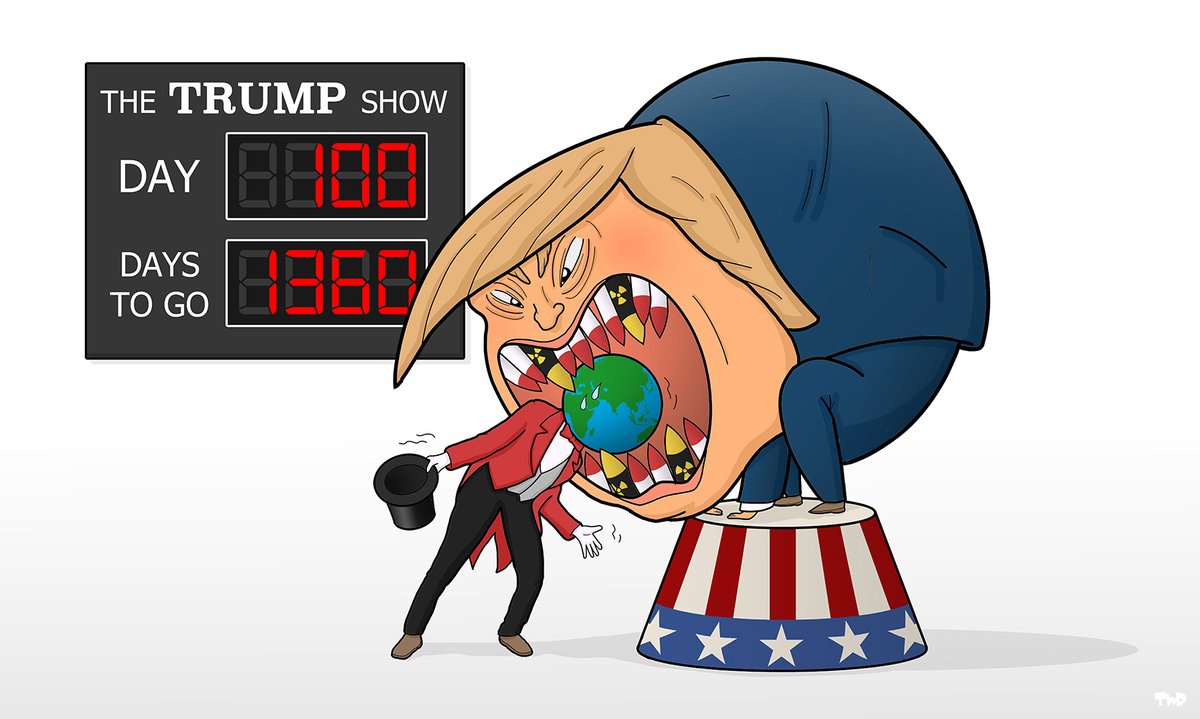 100 days of Trump cartoon I made in 2017 for CNN: edition.cnn.com/2017/04/29/opi…

#100days #Trump