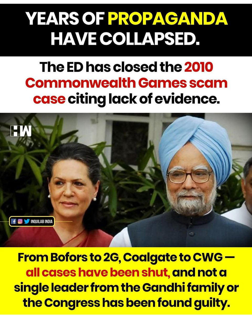 Vinod -For India(VVK) (@onemevinod) on Twitter photo The ED has closed all cases against Congress, marking the end of what many see as vote bank politics. A new chapter begins! #PoliticalShift #ED <a href="/INCIndia/">Congress</a> <a href="/RahulGandhi/">Rahul Gandhi</a> <a href="/priyankagandhi/">Priyanka Gandhi Vadra</a> <a href="/kharge/">Mallikarjun Kharge</a> <a href="/kcvenugopalmp/">K C Venugopal</a> The ED has closed all cases against Congress, marking the end of what many see as vote bank politics. A new chapter begins! #PoliticalShift #ED <a href="/INCIndia/">Congress</a> <a href="/RahulGandhi/">Rahul Gandhi</a> <a href="/priyankagandhi/">Priyanka Gandhi Vadra</a> <a href="/kharge/">Mallikarjun Kharge</a> <a href="/kcvenugopalmp/">K C Venugopal</a>