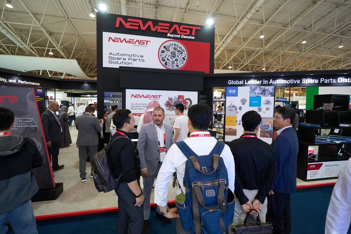 neweastgroup's tweet photo. An exciting first day at Automechanika Riyadh! We are proud to be Gold Sponsors of this incredible event. We are energized for what’s ahead—see you at Hall 3, Stand 3 - B21 at the Riyadh International Convention & Exhibition Center
#Neweast #BeyondGenuine #Automechanika #KSA https://t.co/fqEVLzijM3