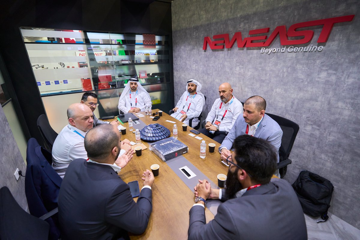 neweastgroup's tweet photo. An exciting first day at Automechanika Riyadh! We are proud to be Gold Sponsors of this incredible event. We are energized for what’s ahead—see you at Hall 3, Stand 3 - B21 at the Riyadh International Convention & Exhibition Center
#Neweast #BeyondGenuine #Automechanika #KSA https://t.co/fqEVLzijM3