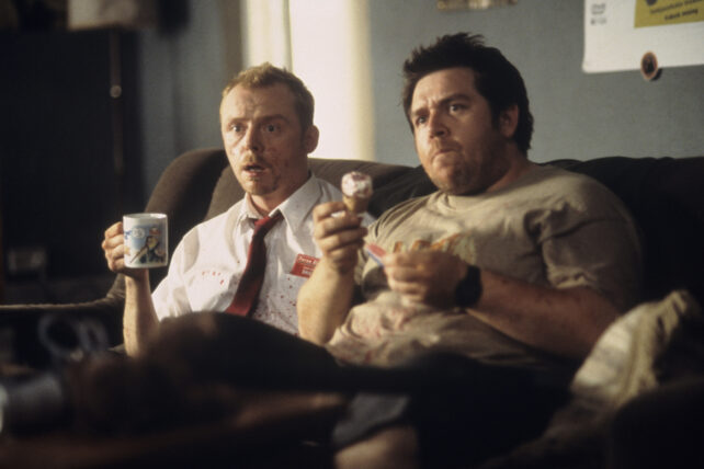 Tuesday's 9@9 - 
Simon Pegg &amp; Nick Frost encounter zombies, in a movie released in our mystery year.
More music &amp; clues on the way.