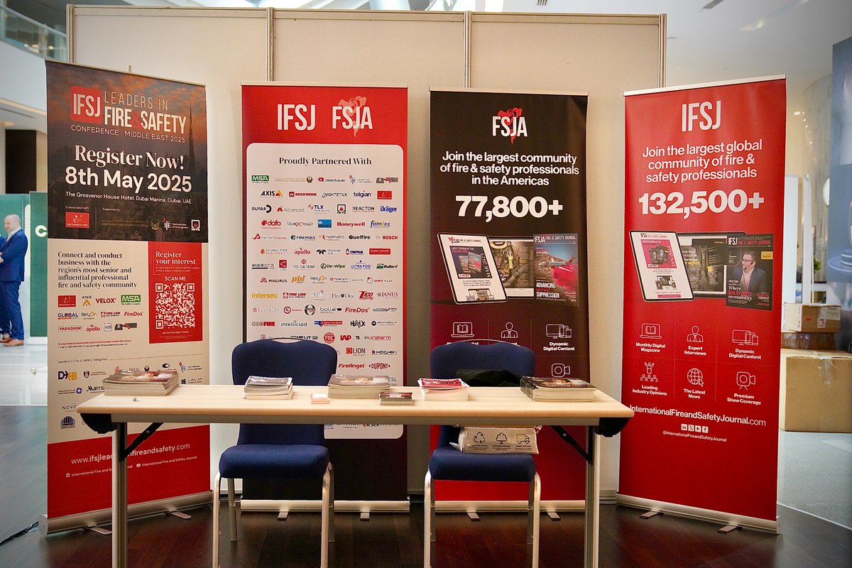 FSFUAE2025's tweet photo. Thank you to IFSJ, our Media Partner, for supporting FSF 2025 and advancing vital conversations in fire and safety.

#FSF2025 #IFSJ #MediaPartner #FireSafetyForum #FireIndustryInsights #TheGeneralCommandOfDubaiCivilDefense https://t.co/uS0Zpqf16u