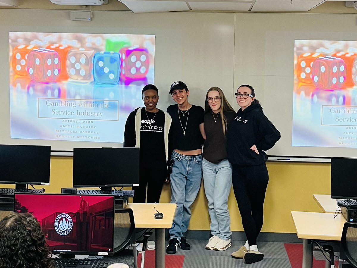 RIC_BehavHealth's tweet photo. Day One Complete! The first four of eight research groups in DR. Ladd’s advanced research methods course (psyc 476) presented their projects today. Fascinating projects centering around disordered gambling. https://t.co/sUDnKHymnh