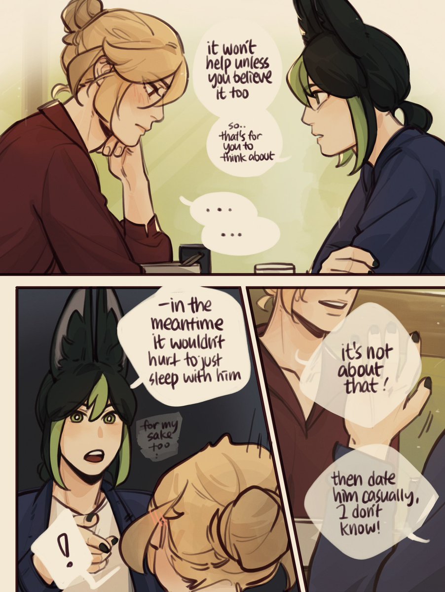 noranb_'s tweet image. #haikaveh college au - DTR pt. 2 (pg 4/10)

prof nari's dating class