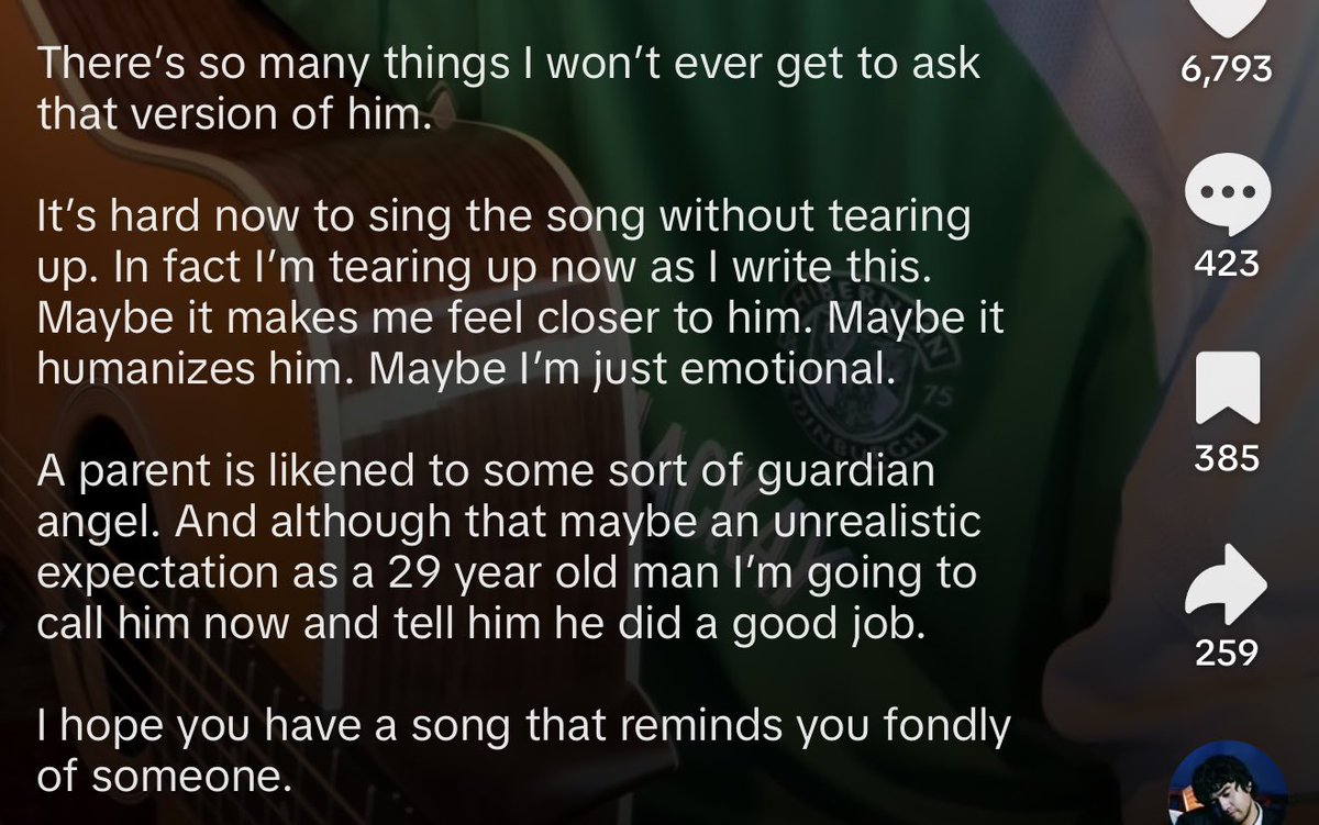 5SOST0URUPDATES's tweet photo. Calum's heartfelt caption about his dad in his latest TikTok 🤍 https://t.co/g6etmS6ElH