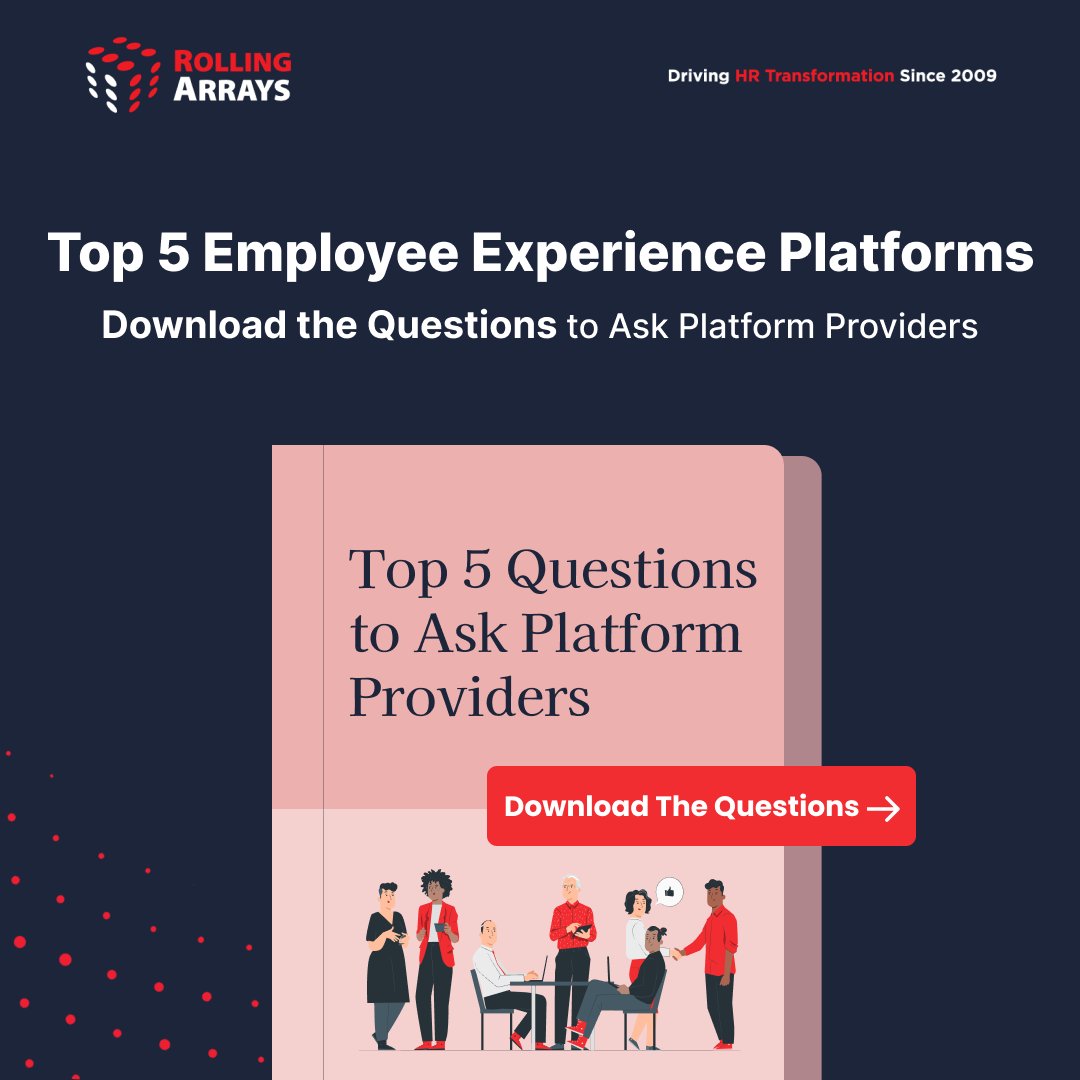 RollingArrays's tweet image. Download the Questions- rollingarrays.com/whitepapers/to…
 
Boost your employee experience! 

Download our new whitepaper on top 5 platforms for SAP SuccessFactors users. 

Make informed decisions &amp;amp; empower your talent! 

#EmployeeExperience #WorkplaceCulture #RollingArrays