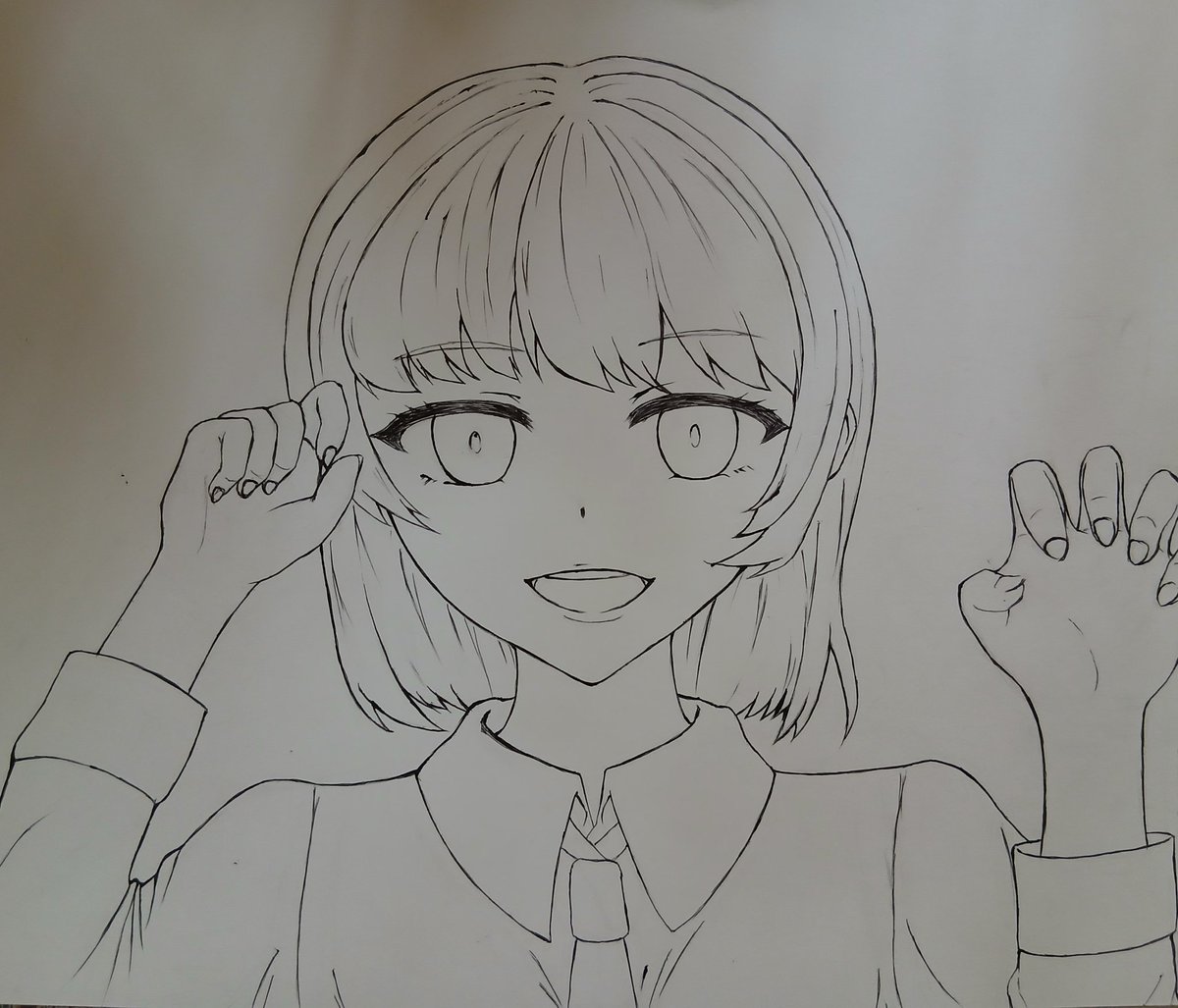 knato_'s tweet photo. 女の子イラスト描いたやつ。
 
#アナログ画 
#色鉛筆 https://t.co/SbcbvhEzaB