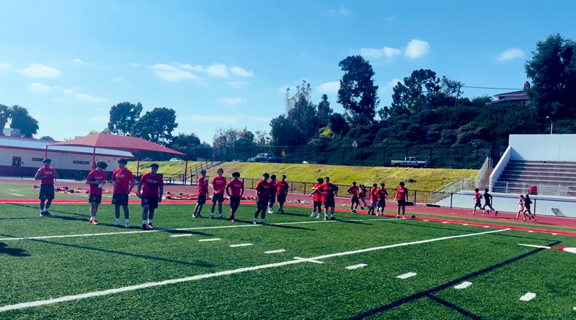 NKaravedas's tweet photo. Day 1 of Spring Ball π βοΈ β€οΈ#RollTribe #Play11 https://t.co/nRe038ZPJD