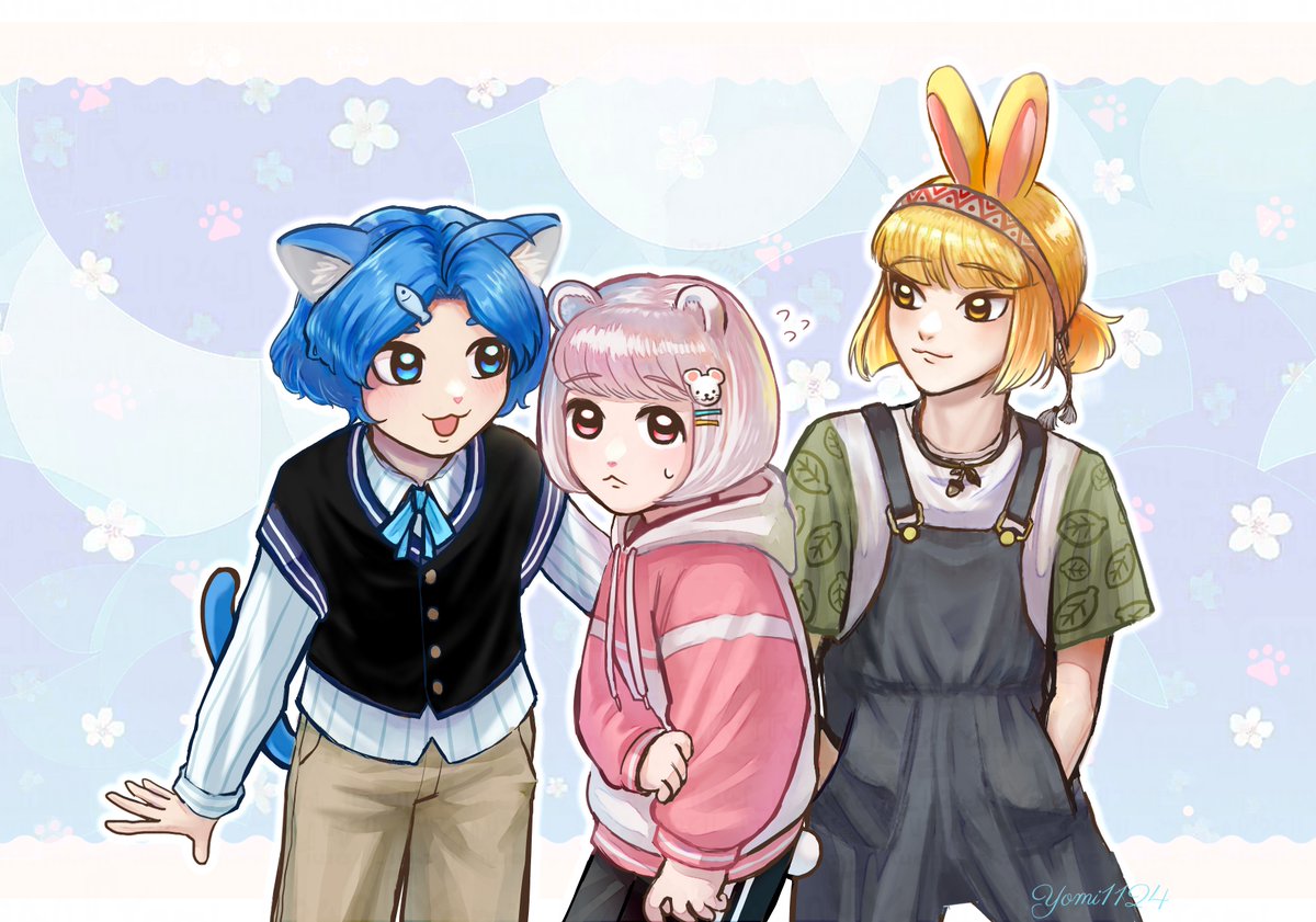 Yomi1244's tweet photo. 🩷🐱🐭🐰🩷
ちいかわ 擬人化 https://t.co/yDNnqQ8Rnt