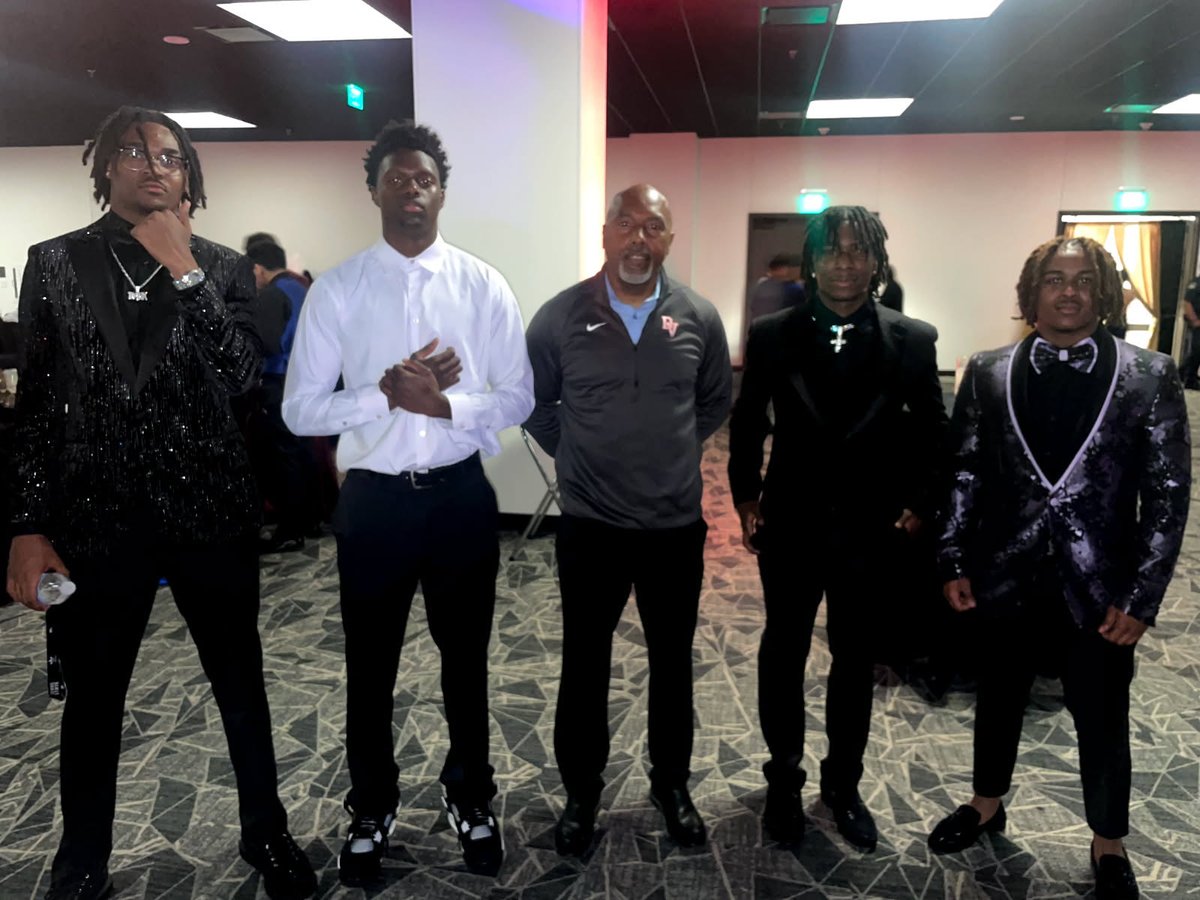 Prom night. Last one. Had to swing by for a little bit and catch up with some of my seniors!  
Proud of y'all.