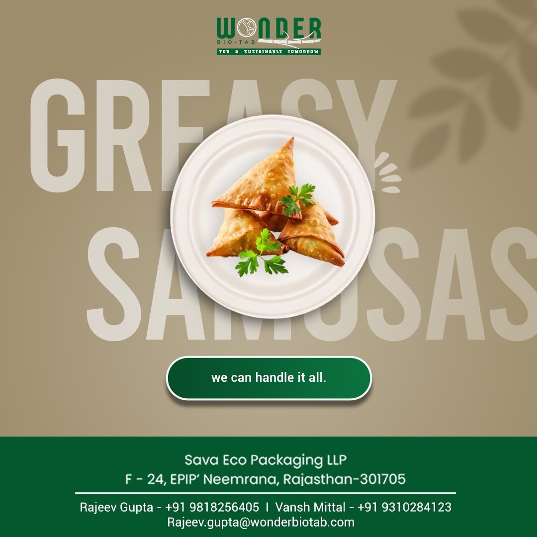 wonderbiotab's tweet photo. When the samosas are this good (and this greasy)... you need a plate that’s up for it! 😋
✨ Stay worry-free with Wonder Bio oil-resistant plates — sturdy, sustainable, and ready for every feast. 🌿

We are on Amazon now:
https://t.co/l1yh6DDxtW

#Wonderbiotab #AmazonFinds https://t.co/sTkfOLHCPN