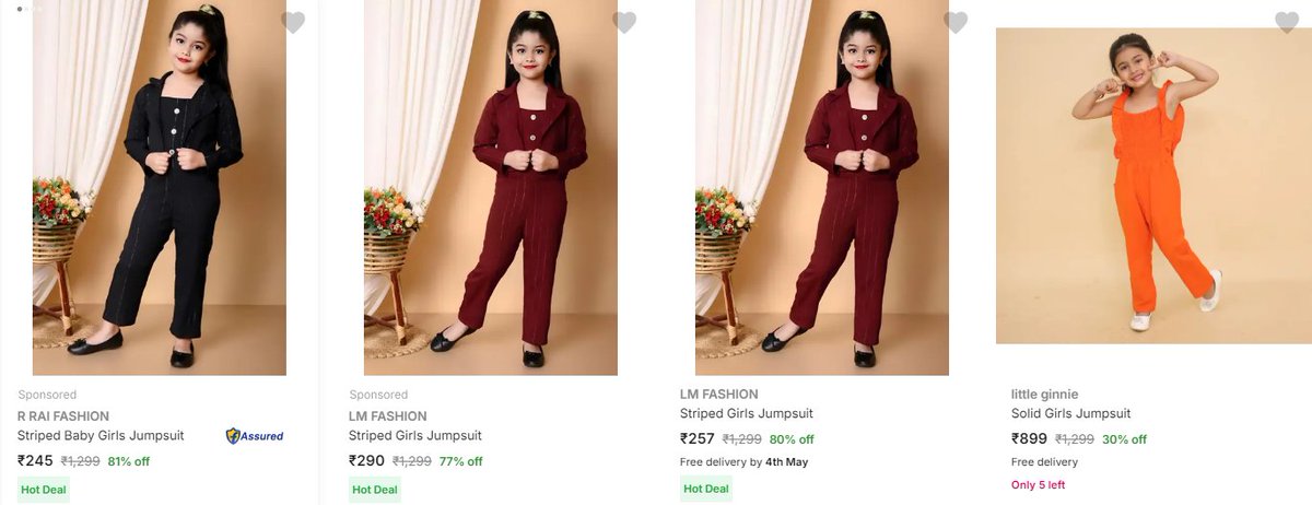 GrabOnIn's tweet photo. Kids' Jumpsuits for just ₹245 😍
Snag the cutest styles for less  don’t miss out 

Grab yours now - https://t.co/oQpI1KaDPI

#KidsFashion #Deals #Sale #ShoppingSpree https://t.co/wo1GBkvZfx