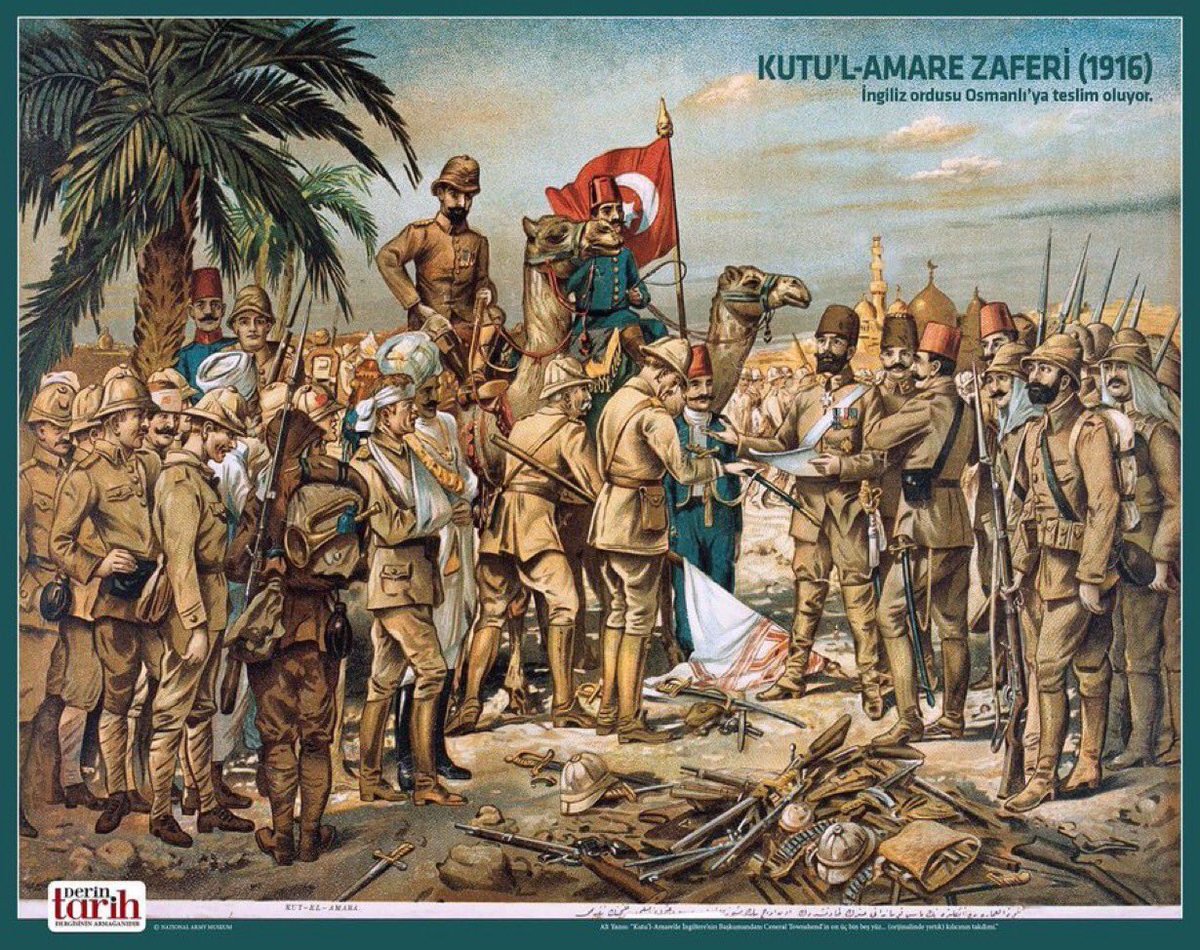 AntolojiTarih's tweet photo. 🗓️ 29 #Nisan 1916

#TarihteBugün:

Kut'ül Ammare Kuşatmasında Halil Kut Paşa komutasındaki 6. Ordu Irak cephesinde Kut'ül Ammare kasabasında İngiliz Mezopotamya ordusunu teslim aldı. #KutulAmare

(Fotoğraf: @mustafarmagan) https://t.co/dB3APX9V6t