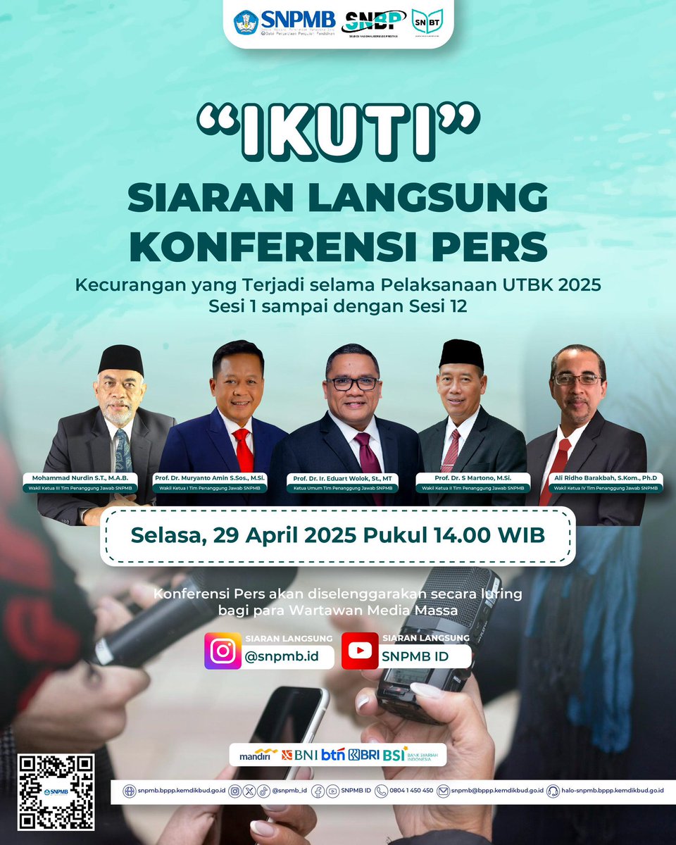 Seleksi Nasional Penerimaan Mahasiswa Baru tweet media