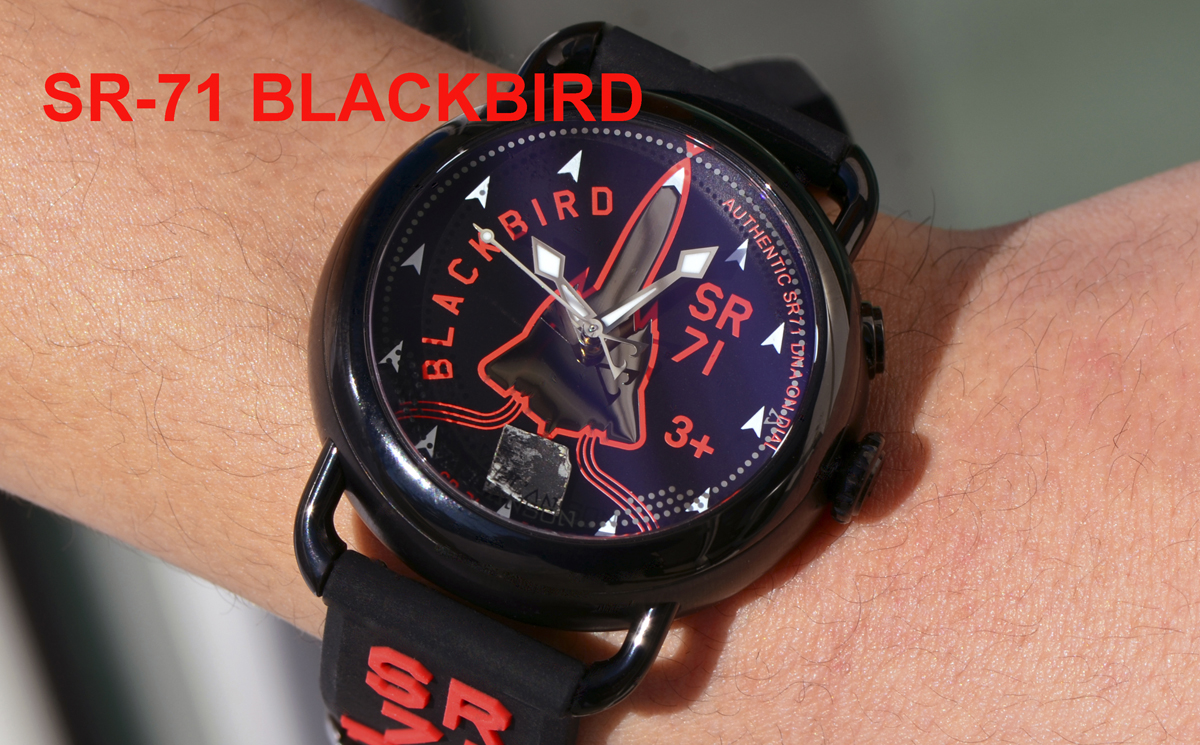 iamvaucanson's tweet photo. SR-71 BLACKBIRD timepiece by Vaucanson https://t.co/IcCrL03qAf https://t.co/FgryQpTLms