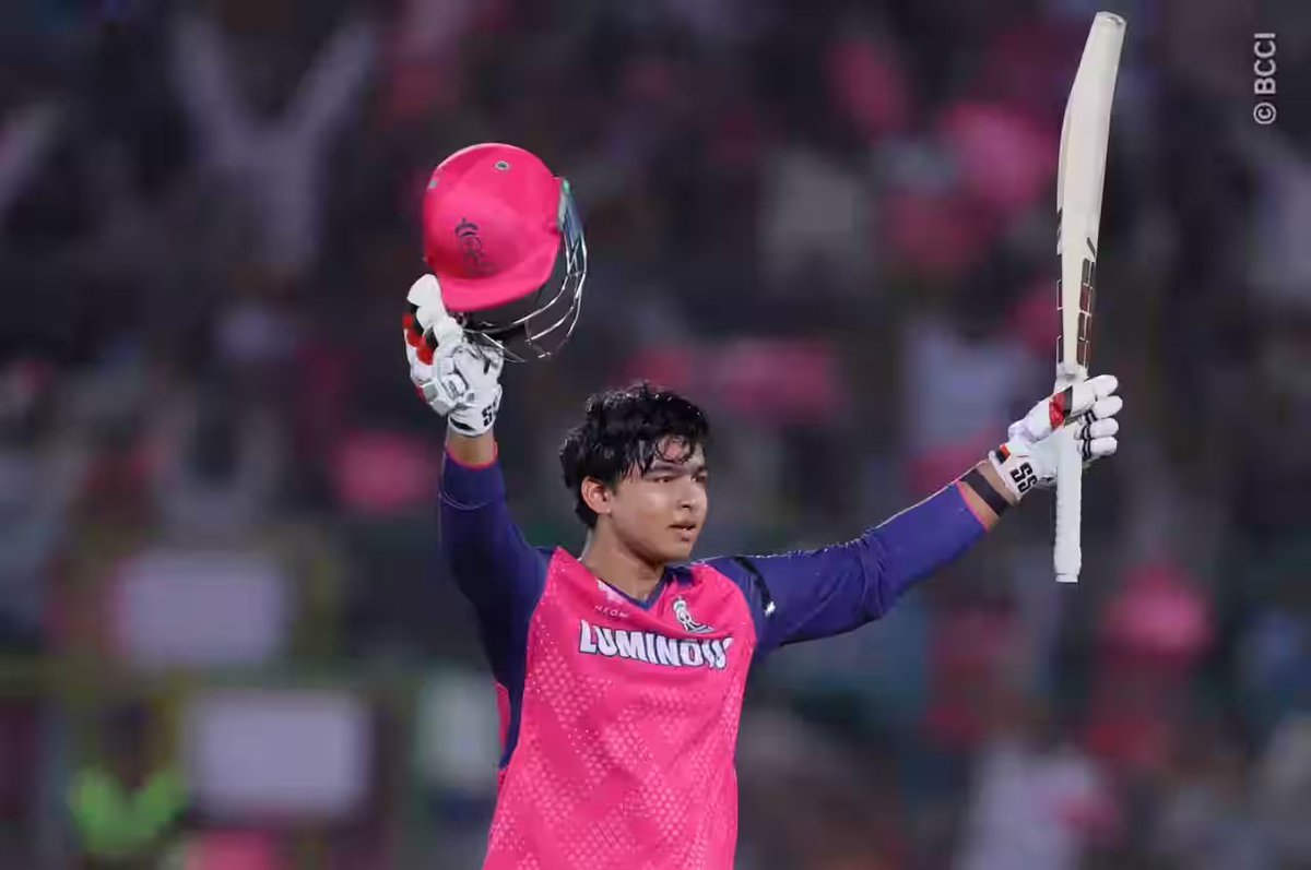 Can't believe what we witnessed. What a talent! Hope it is first of many to come.  

#VaibhavSuryavanshi