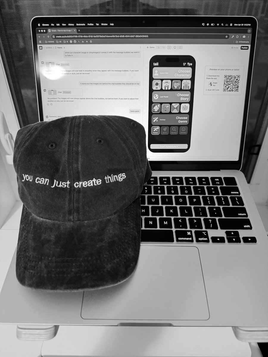 ⚫️🔵⚪️ Create Beautiful Things <a href="/create_xyz/">Create</a> 

Three years ago I left my job in retail to pursue my dream of engineering, I wanted a  hard job with creative solutions. I told myself I would know I had made it when a tech company sent me swag.

Ive pushed every day, and every night