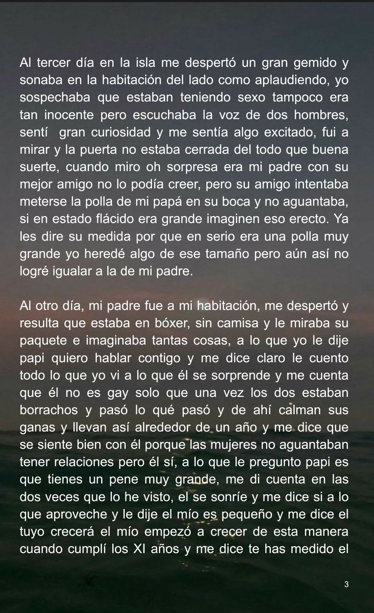 ConfesionesAzul's tweet photo. #ConfesionesAzul #14

                  “MI PADRE VERGON 🔥👨‍👦���

#CONFECIONESAZUL #RELATOSGAY #HISTORIASGAY #GAY #GAYHOT #MORBO

1️⃣

AYÚDENME A COMPARTIR Y REACCIONAR POR FABOR, PARA LLEGAR A MÁS PERSONAS. https://t.co/qA8MI3KC9x