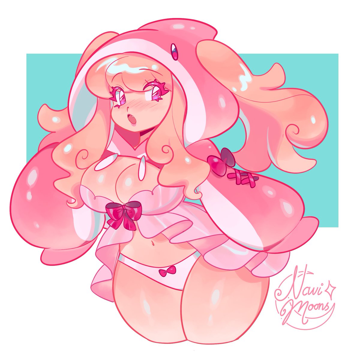 some pink gals 💗💖 (<a href="/lemonadepikachu/">squeezeablelemons🍋 Commissions Open</a>, <a href="/Spuukighost/">♡ Ghostie 🌺 ༄.°</a>)