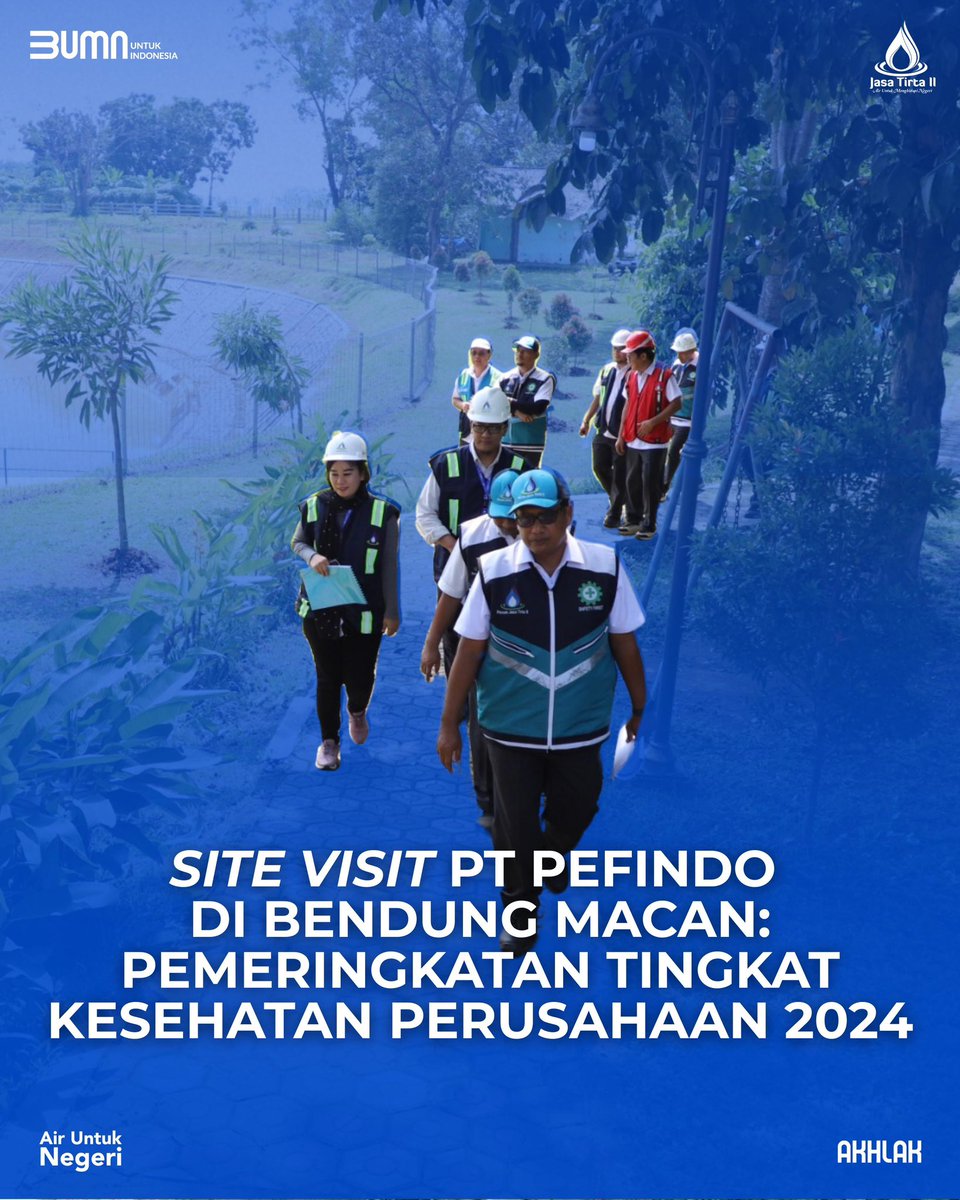 jasatirta_2's tweet photo. Senin, 28 April 2025 — General Manager Unit Wilayah III bersama jajaran menerima kunjungan lapangan dari PT Pemeringkat Efek Indonesia (PEFINDO) di Bendung Macan, yang dioperasikan oleh Perum Jasa Tirta II Unit Wilayah III.
#JasaTirta2 #SiteVisit #PEFINDO #BendungMacan https://t.co/YeZBNmEgdi