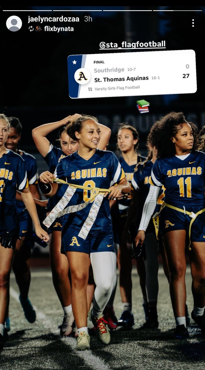 St Thomas Aquinas over Southridge 27-0.  STA hosts Homestead Thursday for Regional Final Championship. 
<a href="/AquinasRaiders/">AquinasAthletics</a> 
<a href="/sta_flagfb/">sta_flagfootball</a> 
<a href="/FlaHSFootball/">FloridaHSFootball.com</a> 
<a href="/jaelynmc3/">jaelyn Cardoza</a>