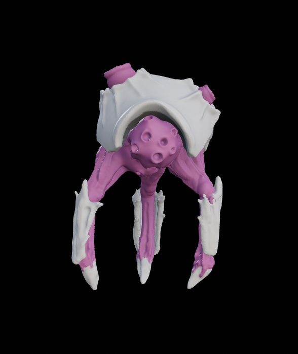 mcdroidgame's tweet photo. new creature: the mother. Shielded. The Swarm are her children. #MetaQuest #indiedev #gonarch #solodev https://t.co/w0Evp5AVe0