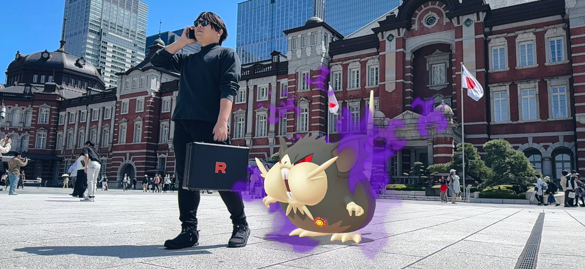 skypoke_ar's tweet photo. ロケット団エージェント
コードネーム:Kuuma
任務開始▼

model:＠kuuma_photos 
#ポケモンGO #GOsnapshot https://t.co/zZb1moiNPV