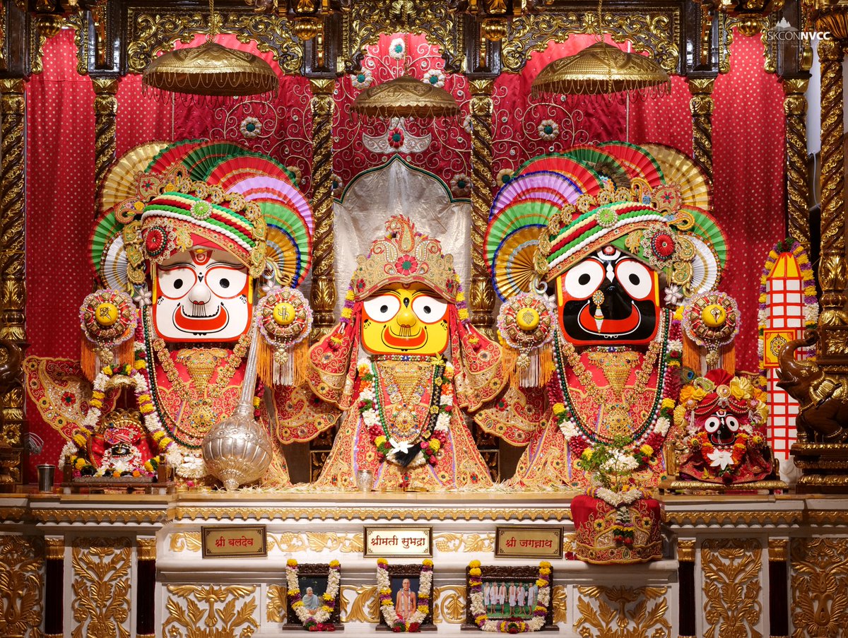 ISKCONPune's tweet photo. 🙏🏽Today's Darshan 📿 🗓29-04-2025🙏
🌷Sri Sri Jagannath Baldev Subhadra🌷
🚩@ISKCONNVCCPune🚩
.
.
#ISKCON #ISKCONNVCC #ISKCONNVCCPune #ISKCONPune
#29thapril #29thapril2025 #Tuesday #Vrindavan
#Harinaamsankirtan #Radheshyamdas #Radheradhe
#Sankirtan #Kirtan #Mayapur #Prabhupada https://t.co/xBziez0PjN
