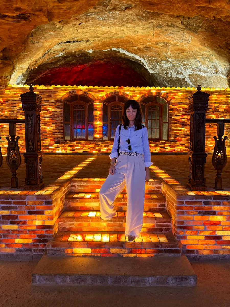 SwedenAmbPK's tweet photo. Great visit to the historical Salt Mine of Khewra -the 2️⃣ largest in the world! 

DYK🧐? The mine was discovered by the horses🐴 of Alexander the Great in 230 BC when they were found licking the salty stones! Amazing. 

And yes, I got some famous pink salt! 

#PrettyPakistan https://t.co/AT5kcxjT9Q