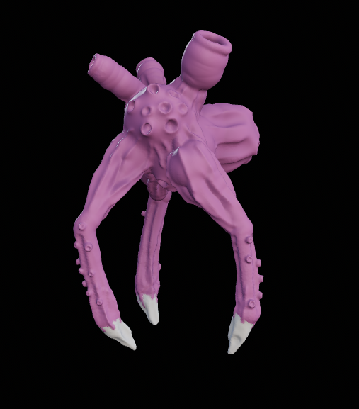 mcdroidgame's tweet photo. new creature: the mother. Shielded. The Swarm are her children. #MetaQuest #indiedev #gonarch #solodev https://t.co/w0Evp5AVe0