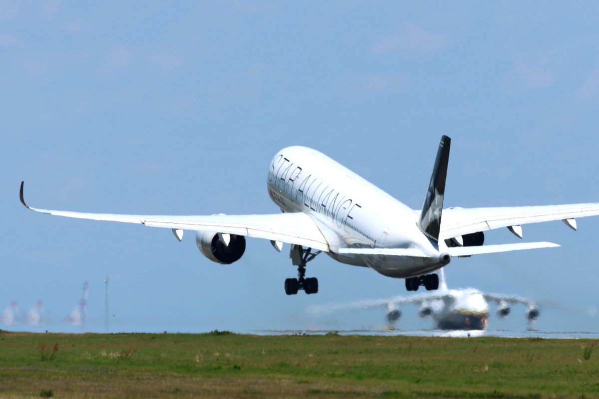 今日のセントレア発、バンコク行きのタイ国際航空（@Thaiairways_NGO 